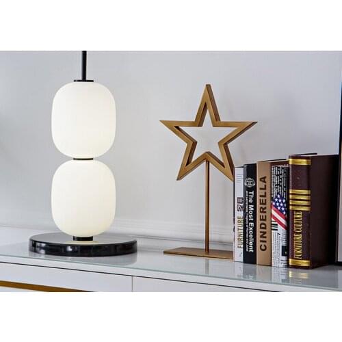 Nordic Creativity Glass Ball Shade Led Table Lamp Living Room Home Decor Sofa Corner Standing Light Bedroom Bedside Floor Lamp