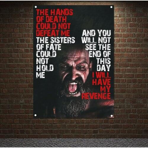 Inspirational Poster Tapestry 4 Grommets Custom Flag Stadium Gym Wall Decor Man Body Building Workout Banner Wall Hanging D4