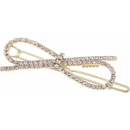 2018 New Rhinestone Hairpin Bow Head Jewelry Fashion Hair Accessories For Women Wholesale