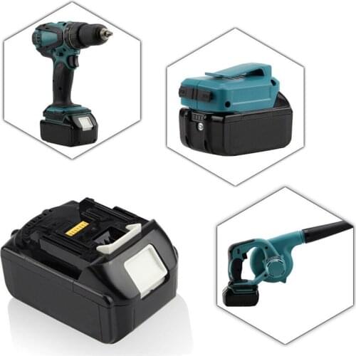 Best Quality Charger for 14.4V 18V Makita Li-ion Battery Adapter Converter with 2USB Power Tool Battery Charger