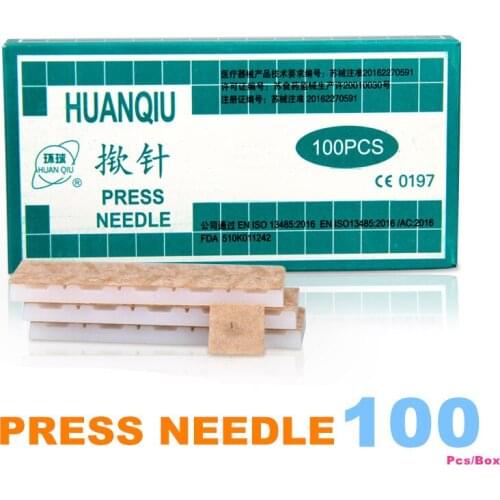 0.25*1.3mm 0.22*1.5mm 0.25*2mm Sterile Ear Press Needle Auricular Acupuncture Needle Beauty Health Intradermal needle100pcs/Box