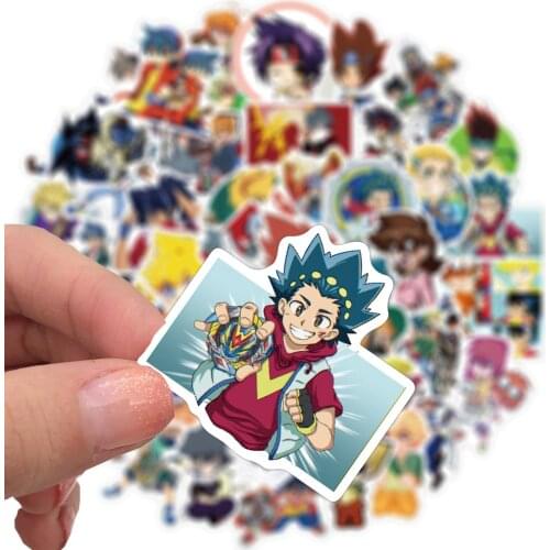 10/50PCS janpanse Anime Beyblade Graffiti Sticker Suitcase Bicycle Laptop Skateboard Vinyl Decal Character Stickers Toy