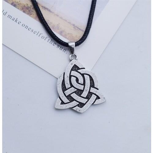 12pcs Vintage Irish Celtic Eternity Knot Necklace Ancient Slavic Amulet Wicca Infinity Jewelry
