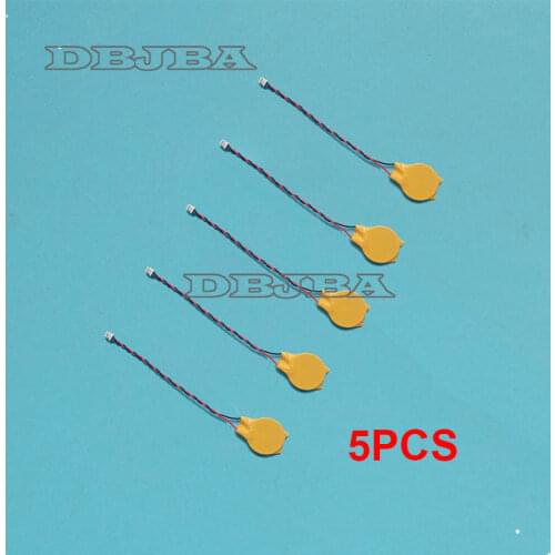5PCS CR2032 2032 Battery With Wire Disassemble Battery Wire 2 pin Laptop Motherboard BIOS CMOS Battery