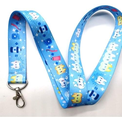 More style 10 pcs Lanyard for Keys Mobile Phone Neck Straps Cartoon Keychains