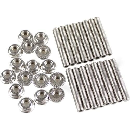 Stainless Steel Bolts Exhaust Manifold Header Stud Kit for Ford F150 4.6/5.4L V8
