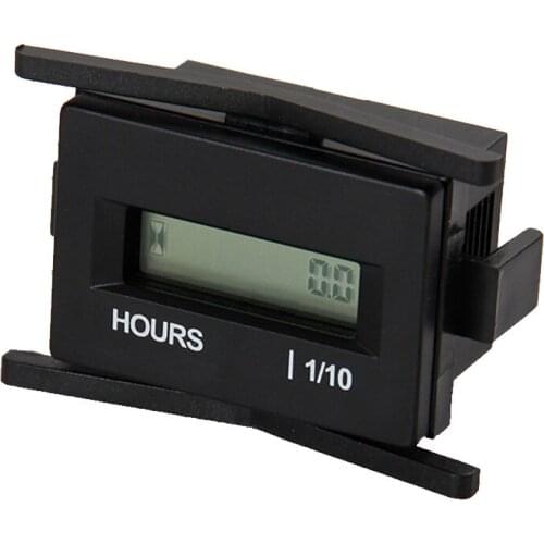 Digital LCD Hour Meter AC 86-230V for Motocross ATV Dirt Bike Diesel Gasoline Log Splitter Cutter Truck Snowmobile Boat Jet Ski