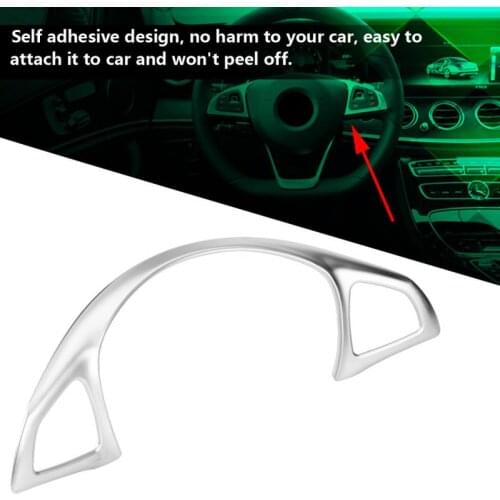 Car Steering Wheel Frame Trim Decorative Sticker for Mercedes Benz E W213 C W205 GLC X253