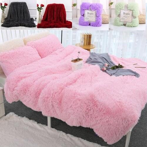 Home Furry Super Soft Coral Fleece Blanket Warm and Comfortable Bedding Blanket Children Blanket