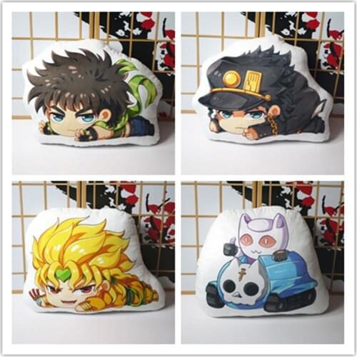 45CM JoJos Bizarre Adventure Stardust Kira Yoshikage Kujo Jotaro Julius Caesar Zeppeli Figure Soft Plush Doll Toy Plush Pillow