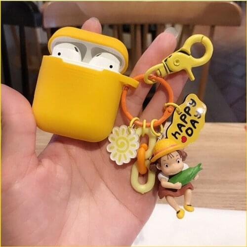 Cartoon Girl Headset Case for Airpods Earphone Soft Protect Cover Bluetooth Wireless Earphone Accessories Cover For Airpods Girl