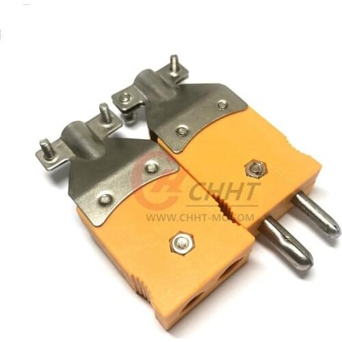 Low Price K Type Male And Female Big Thermocouple Connector Plug With Clamp