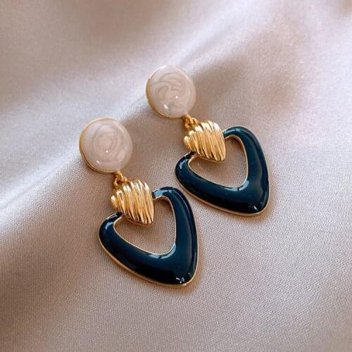 New Fashion 925 silver needle stud earrings temperament all-match trend female high-end sense earrings (No.129-5)