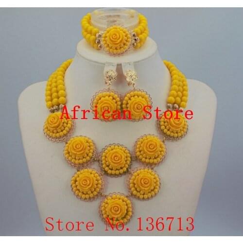Latest Coral Gold African Wedding Beads Jewelry Set African Nigerian Coral Beads Jewelry Set Gold Bridal Jewelry Set LD301-2