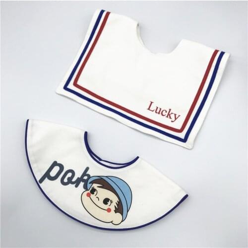 Ins new baby saliva towel 360 degree rotation baby bib Japanese cotton anti-vomiting baby bib