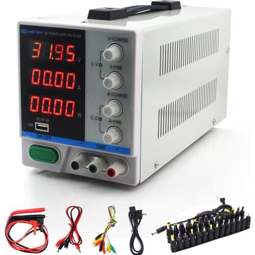 New 30V 10A LED Display Adjustable Switching Regulator DC Power Supply PS-3010DF Laptop Repair Rework USB Charging 110v - 220v