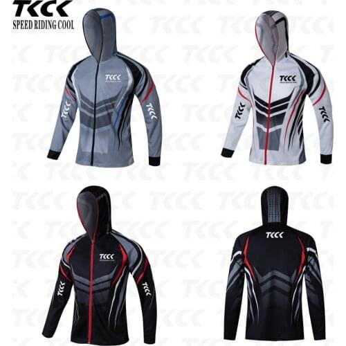 TKCK Pro fishing clothes Anti-UV outdoor quick drying ventilation sunscreen long-sleeved Cycling clothes fishing t shirt jerseys