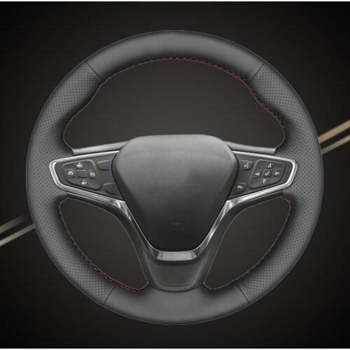 Car Braid On The Steering Wheel Cover for Chevrolet Malibu XL 2016-2019 Equinox 2017 Opel Ampera -E 2019 Auto Covers Car-styling