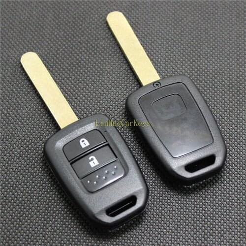 PINECONE for HONDA XRV FIT JAZZ CRIDER CITY GREIZ VEZEL Car Key Case With Uncut Blade 2 Buttons Remote Key Shell Cover 1 Pc