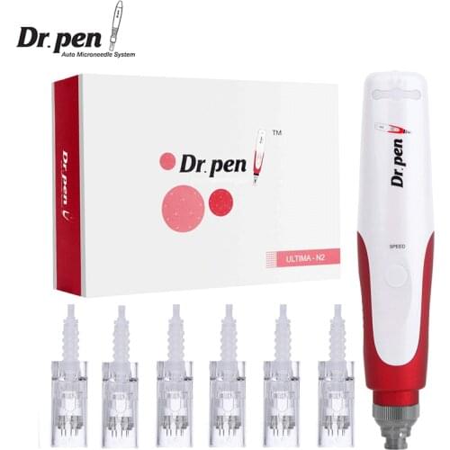 Dr.Pen Ultima N2 Professional Microneedling derma pen, Wired Electric Skin Care Repair Tool Kit - MTS and PMU machine dr pen