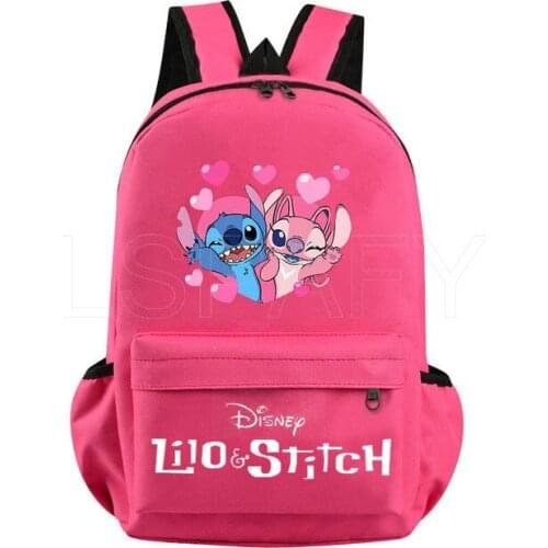 Disney Backpack Casual style Laptop Rucksack Stitch beautiful teens boys girls school bag Daily backpack Students Mochilas