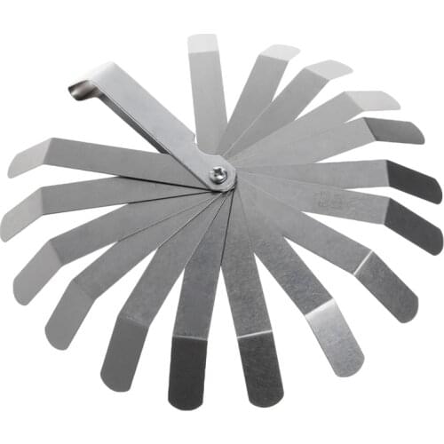 High Strength Metric 0.020 - 0.019mm Valve Offset Feeler Gauge 16 Blade