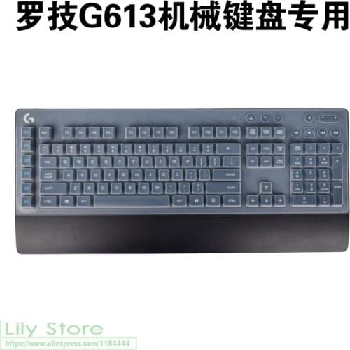 For Logitech G613 Lightspeed Wireless Mechanical Gaming Keyboard Cover Protector Button Dust Cover 104 Key Protective Skin
