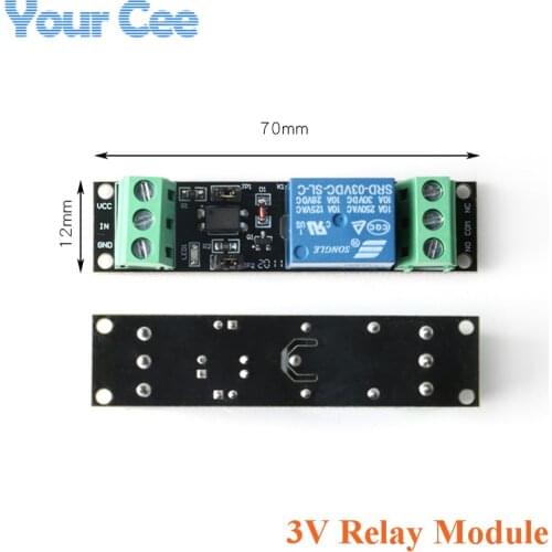 1 Channel Way Single DC 3V Relay Module High Level Driver Board Module Optocoupler Isolated Drive Control Board for Arduino