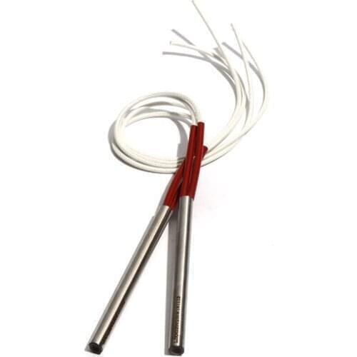 2PCS 7mm Diameter 380~500mm Length Cartridge Heaters Cylindrical 304SUS Tube 830/870/920/980/1050W Electric Heating Element