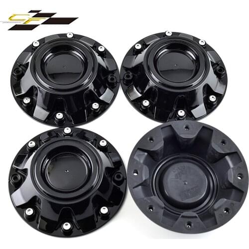 4PCS 175mm(6.89in)/150mm(5.91in) Car Wheel Center Hub Caps for MAX X07 Wheel Black ABS Plastic Auto Accessories