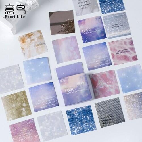 46pcs/box Glitter series Shining starry sky Decorative Sticker Scrapbooking Label Diary Korean Stationery Album Journal Planner