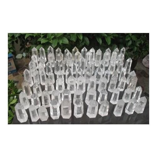 70 NATURAL transparent QUARTZ CRYSTAL POINT HEALING