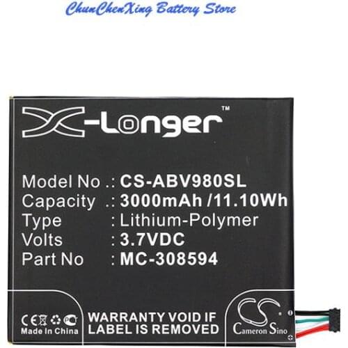 Cameron Sino 3000mAh Battery MC-308594 for Amazon Kindle Fire 7 5Tth Gen, SV98LN