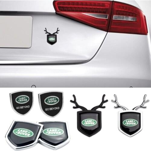 Car Window Side Sticker for Land Rover Defender Aurora Discovery Sport Range Rover Evoque L322 Vogue Velar Deer Emblem Styling