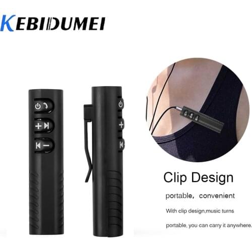 KEBIDU Car Bluetooth 3.5mm Receiver AUX Music Bluetooth Audio Receiver Handsfree Call Car Transmitter Auto Adapter