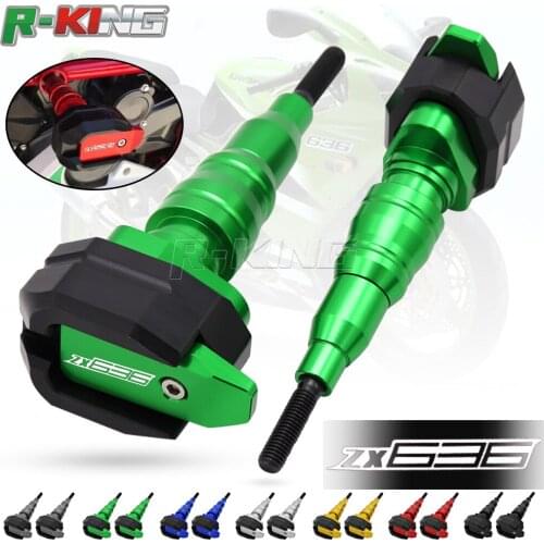 For Kawasaki ZX6R ZX636 ZX 6R 636 ZX-636 2007-2017 Motorcycle Protection Frame Slider Fairing Guard Anti Crash Pad Protector