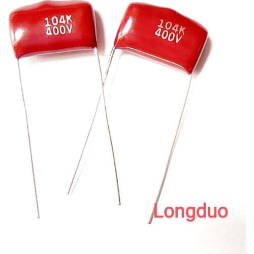 Capacitors 104 0.1UF 100NF 400V 50 Pieces Type CBB Metallized Polypropylene Film