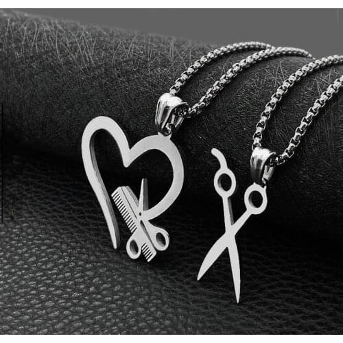 Fashion Titanium Steel Hip Hop Necklace Washing and Cutting Pendant Stainless Steel Pendant Necklace hot sale