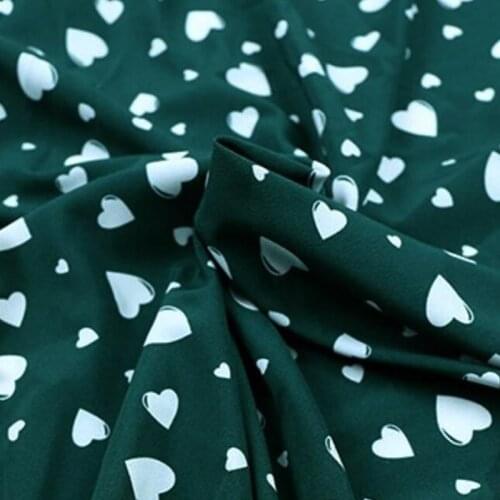 Fashion Heart Dress Stretchy Chiffon Fabric DIY Clothing Material Sewing Accessory