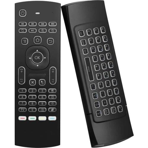 MX3 Air Mouse Wireless Keyboard Backlit Smart Remote Control 2.4G RF for X96 Tx3 H96 Android TV Box