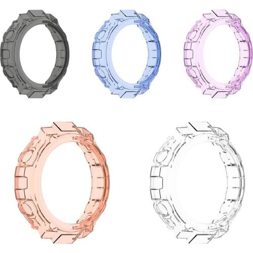 Soft TPU Sweatproof Watch Case Shell For Huami Amazfit T-Rex Watch TPU Protective Case Cover Waterproof Replacment Watch Case