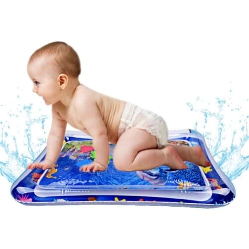 Summer Inflatable Water Mat Baby Safety Sports Cushion Ice Mat Early Learning Climb Education Toys Play Pad Infants Harmless Pvc