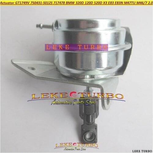 New Turbo Wastegate Actuator GT1749V 750431 750431-5012S 750431-5009S Turbocharger For BMW 120D 320D E46 520D M47TU 2.0L D 150HP