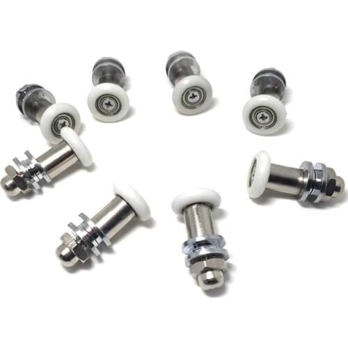 Shower room 20/23/25/27mm OD pulley roller for sliding glass door wheels nylon roller copper wheel bathroom roller wheel