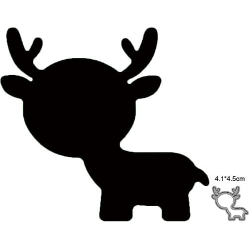 Christmas Deer Metal Cutting Dies Stencils dies for DIY Scrapbooking dies Paper Craft Decoration Craft dies Embossing Die Cuts