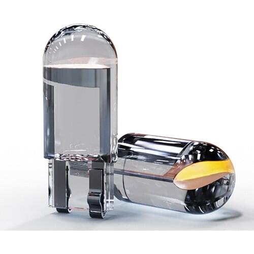 10/20/30pcs T10 COB W5W 194 168 LED Bulb Auto License Plate Light Acrylic Clearance Light Instrument Lamp Car Styling White Blue