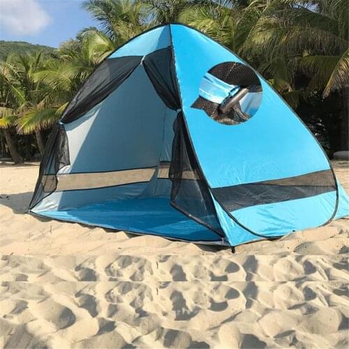 Awning Beach Tent UV Protection Portable Tent Awning Camping Outdoor Hiking Refuge Couple Travel Gadgets Outdoor Privacy Tent