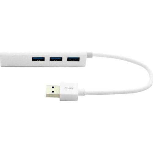 USB Ethernet Adapter with 3 HUB USB2.0 NIC USB to Ethernet RJ45 Lan Gigabit Internet Windows 7/8/10 For Tablet PC Laptop