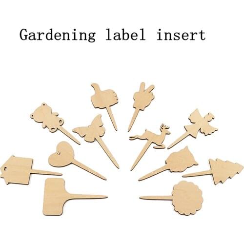 10pcs Wooden Plant Labels Eco-Friendly Wooden Plant Sign Tags Garden Markers for Bonsai Seed Potted Herbs Flowers Tool