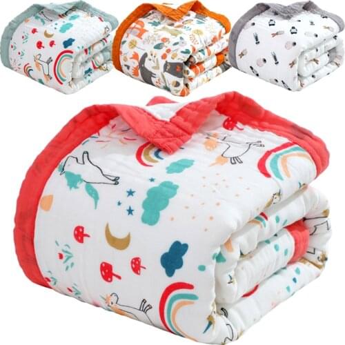 10 Layers Cotton Blankets for Beds Baby Bedding Set Newborn Swaddle Wrap Infant Sofa Quilt Cute Blanket manta bebe recien nacido